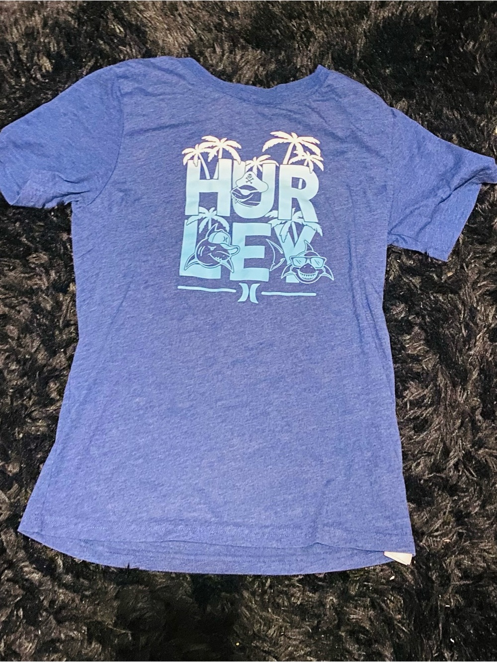 Hurley Blue Kids' Tropical Graphic Tee